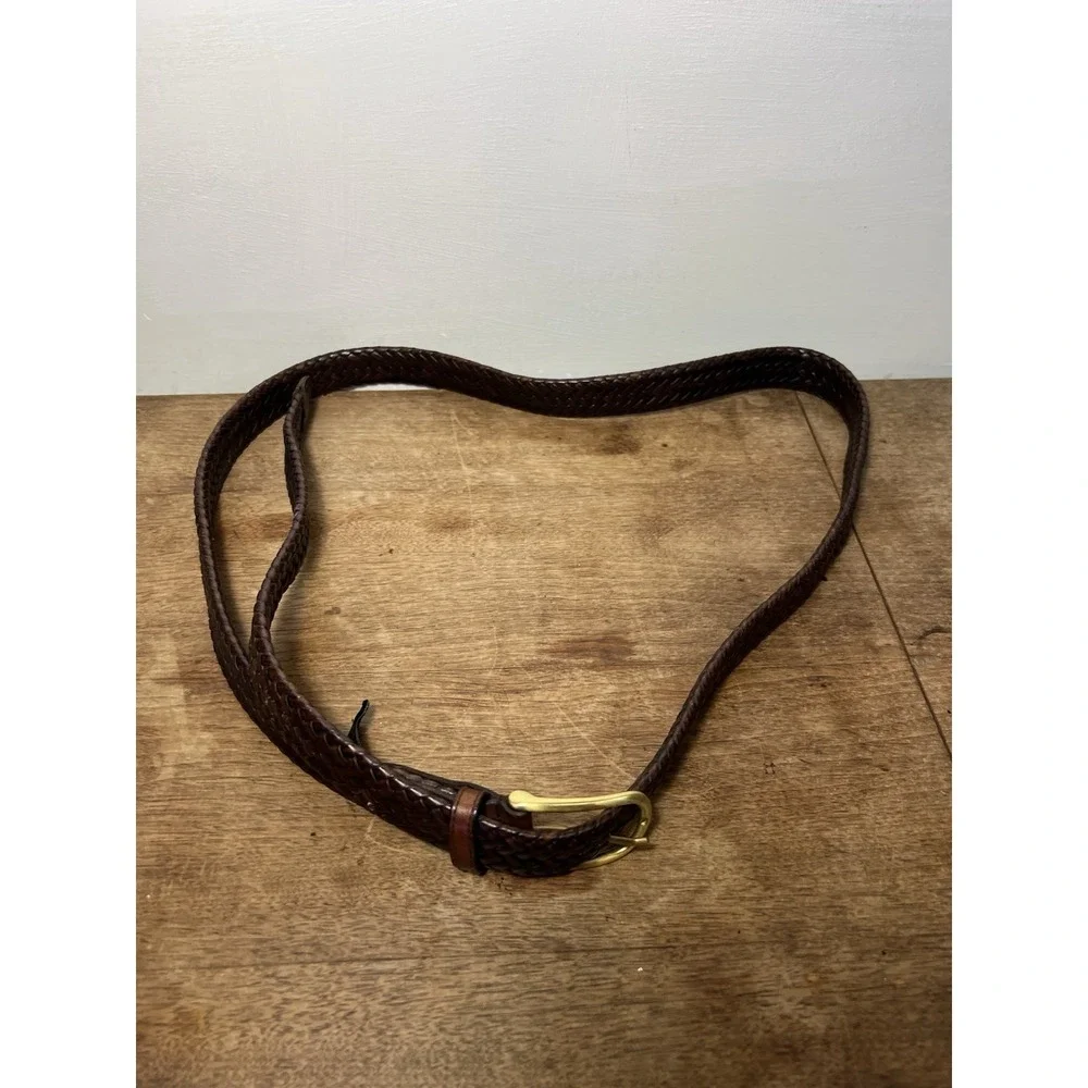 Vintage Perry Ellis Leather LONG 4.5ft-ish Belt Wraparound Boho Southwest Ranch
